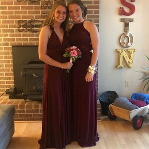 Tricks of the Trade Burgundy Maxi Dress